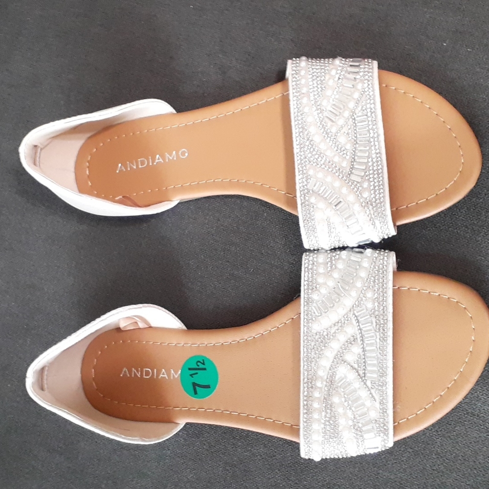 White sandals